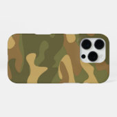 サンドブラウン迷彩柄 iPhoneケース (裏面横)