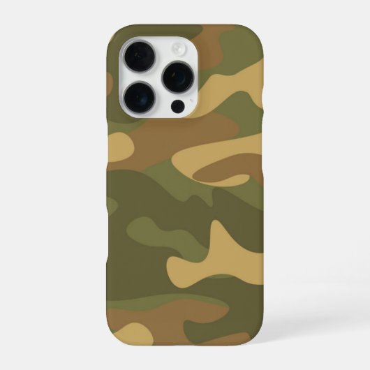 サンドブラウン迷彩柄 iPhoneケース (裏面)