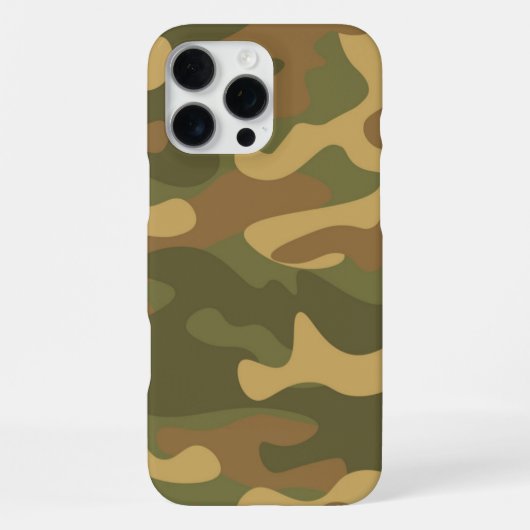 サンドブラウン迷彩柄 iPhoneケース (裏面)