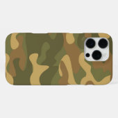 サンドブラウン迷彩柄 iPhoneケース (裏面横)