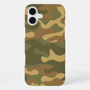 サンドブラウン迷彩柄 iPhone 16 PLUSケース