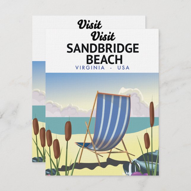 サンドブリッジビーチバージニアUSA, (正面/裏面)
