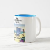 サンドブリッジビーチバージニアUSA, ツートーンマグカップ (正面右)