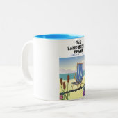 サンドブリッジビーチバージニアUSA, ツートーンマグカップ (正面左)