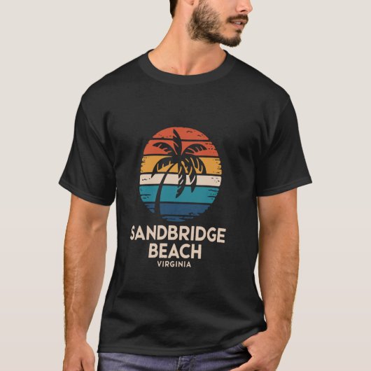 サンドブリッジ ビーチ アメリカ バージニア州 Tシャツ (正面)