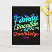 サンドブリッジ・ビーチ バージェニア 家族でのバケーション おそろい カード (黄色い花)