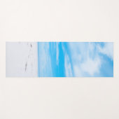 サンドブルースカイクラウドテンプレートフィットネス ヨガマット (正面(横))