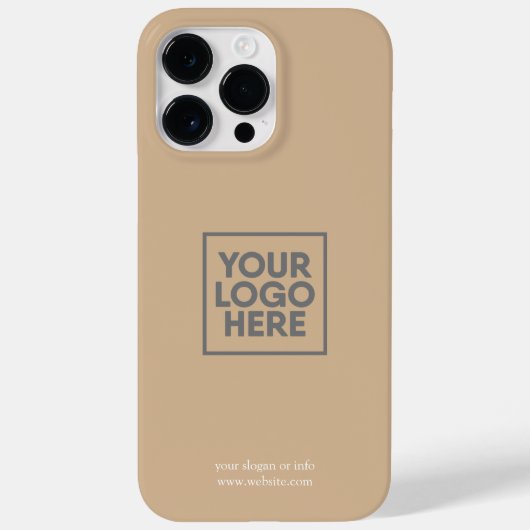 サンドベージュ オーダーロゴ ビジネス 法人 企業 Case-Mate iPhoneケース (裏面)