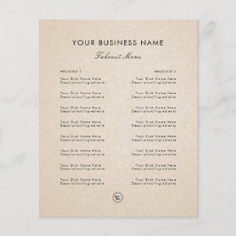 サンドベージュ ロゴ追加 レストラン テイクアウト 持ち帰り チラシ