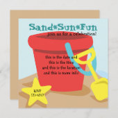 サンドペイル 招待状 (正面/裏面)
