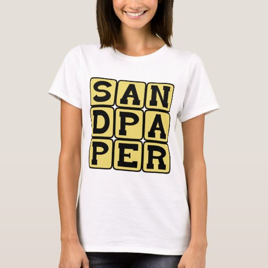 サンドペーパー、木工職人の道具 Tシャツ (正面)