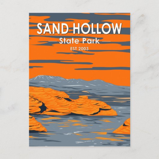 サンドホロー州パークユタヴィンテージ ポストカード (正面)