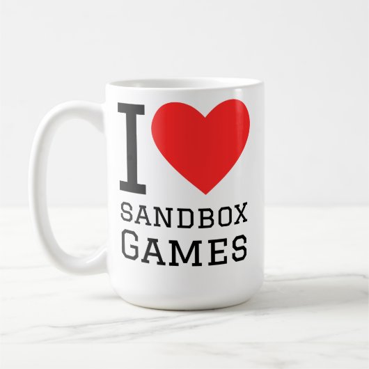 サンドボックスゲーム大好き コーヒーマグカップ (左)
