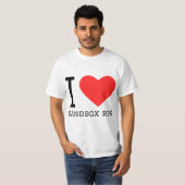 サンドボックスRPG好きな人へ スクエアステッカー Tシャツ (正面フル)