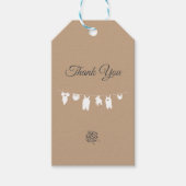 サンドボホミニマリスト男女兼用ベビーシャワー ギフトタグ (正面)