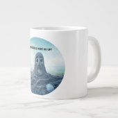 サンドマンは「誰が私を起こしたか」と言った。 ジャンボコーヒーマグカップ (正面右)