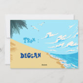 サンドマンアットザビーチクリスマスイラストレーション シーズンカード (裏面)