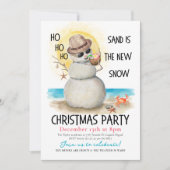 サンドマントロピカルビーチクリスマスパーティー 招待状 (正面)
