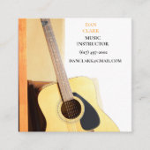 サンドミュージック先生/ミュージシャン/教育者ギター スクエア名刺 (正面)