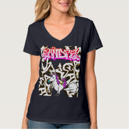 サンドラの落書き＋ユニコーンのオナラTシャツ Tシャツ