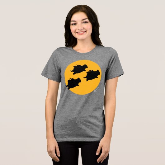 サンドラ・ボイントンが豚が月を飛んで渡る時 トライブレンドTシャツ (正面全面)