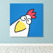 サンドラBoynton著深刻な鶏 キャンバスプリント (インサイチュ (ウッドフロア))