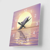 サンドルフィン スクエア壁時計 (傾斜)