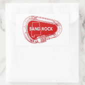 サンドロックアラバマロック登山カラビナー 長方形シール (バッグ)
