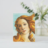 サンドロボッティチェッリビーナス誕生顔詳細 ポストカード (スタンド正面)