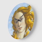 サンドロボッティチェリ誕生オブビーナス詳細 ラージ壁時計 (傾斜)