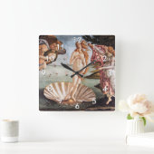 サンドロボッティチェリ誕生オブビーナス スクエア壁時計 (ホーム)