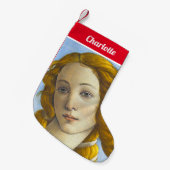 サンドロボッティチェリ – ヴィーナス誕生詳細 スモールクリスマスストッキング (正面 (吊り時))