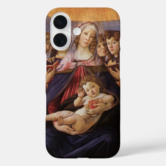 サンドロ・ボッティチェッリによる『天使のいる聖母子』 Case-Mate iPhoneケース (裏面)