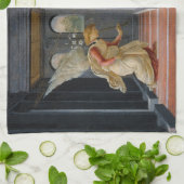 サンドロ・ボッティチェッリによる「天使の報せ」 キッチンタオル (折り畳み)