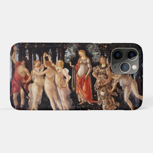 サンドロ・ボッティチェッリの『プリマヴェーラ』美術 Case-Mate iPhoneケース (裏面(横))