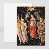 サンドロ・ボッティチェッリ - プリマヴェーラ , 春 招待状 (正面/裏面)