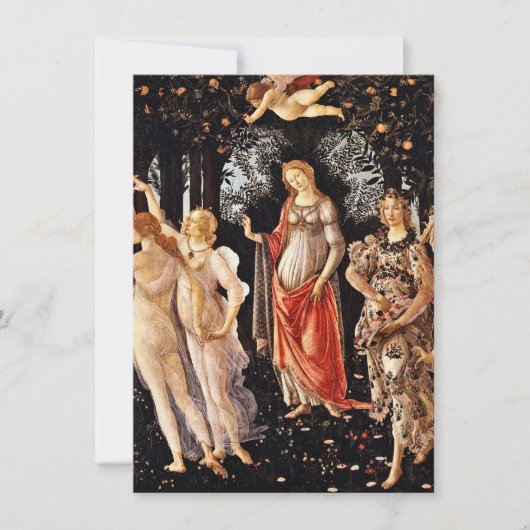 サンドロ・ボッティチェッリ - プリマヴェーラ , 春 招待状 (正面)