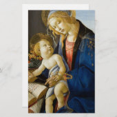 サンドロ・ボッティチェッリ-ヴァージンおよび子供 便箋 (正面/裏面)