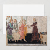 サンドロ・ボッティチェッリ - ヴィーナスと三美神 招待状 (正面/裏面)