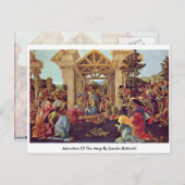 サンドロ・ボッティチェリによるマギの崇拝 ポストカード (正面/裏面)
