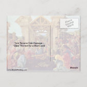 サンドロ・ボッティチェリによるマギの崇拝 ポストカード (裏面)