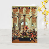 サンドロ・ボッティチェリによるルクレティアの悲劇 カード (黄色い花)