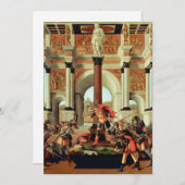 サンドロ・ボッティチェリによるルクレティアの悲劇 招待状 (正面/裏面)