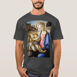 サンドロ・ボッティチェリヴァージンと2つの天使を持つ子供 Tシャツ