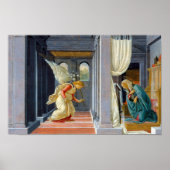 サンドロ・ボッティチェリ受胎告知絵画の ポスター (正面)