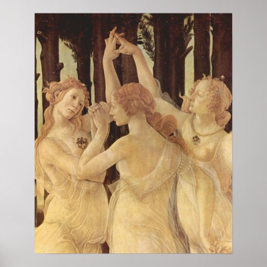 サンドロ・ボッティチェリ春（プリマヴェラ）、詳細 ポスター (正面)