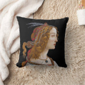 サンドロ・ボッティチェリ – シモネッタ・ヴェスプッチポートレート クッション (ブランケット)