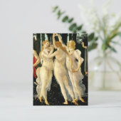 サンドロ・ボッティチェリ「プリマヴェラ – 三美神」 ポストカード (スタンド正面)