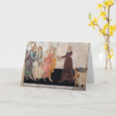 サンドロ・ボッティチェリ – ヴィーナスと三美神 カード (黄色い花)