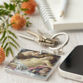 サンドロ・ボッティチェリ – ヴィーナスと火星 キーホルダー (正面右)